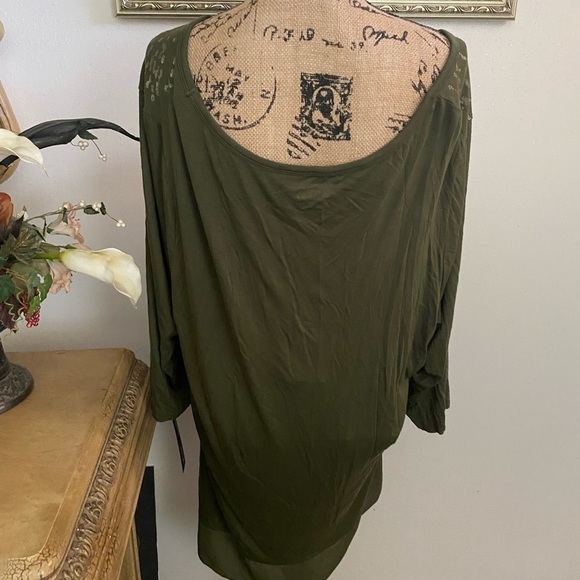 𝅺APT 9 Olive Green New With Tags Tunic 2xl - Picture 3 of 4